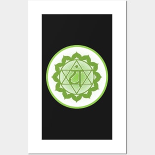 Love is key to all Heart Chakra- Light Grey Posters and Art